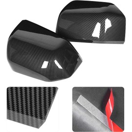 GOTOTOP Cubierta de Espejo Retrovisor ABS Moldura de Espejo Retrovisor Pasta en Bisel Decorativo Protector Acabado Brillante para 2015 2020 Actualización Exterior de Conducción Diaria (estilo de