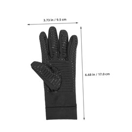 Abaodam 1 Pair Copper Finger Compression Gloves for Outdoor Sports Durable Non Slip Training Gloves for Cycling and Fitness Elastic Spandex Material for Performance and Grip