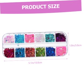 Baluue Nail Sequins Butterfly Shape Compartments for Manicure Ornaments Easy to Use for Creative Nail Designs and Special Occasions