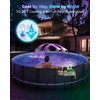 Solar Pool Fountain with 8-Color 6-Mode RGBIC LED Lights, Above/Inground