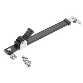 uxcell 1Pcs 15 Inches Window Hinges, Stainless Steel Casement Window Stays, Adjustable Friction Stay Hinges Window Brace with Screws, Black