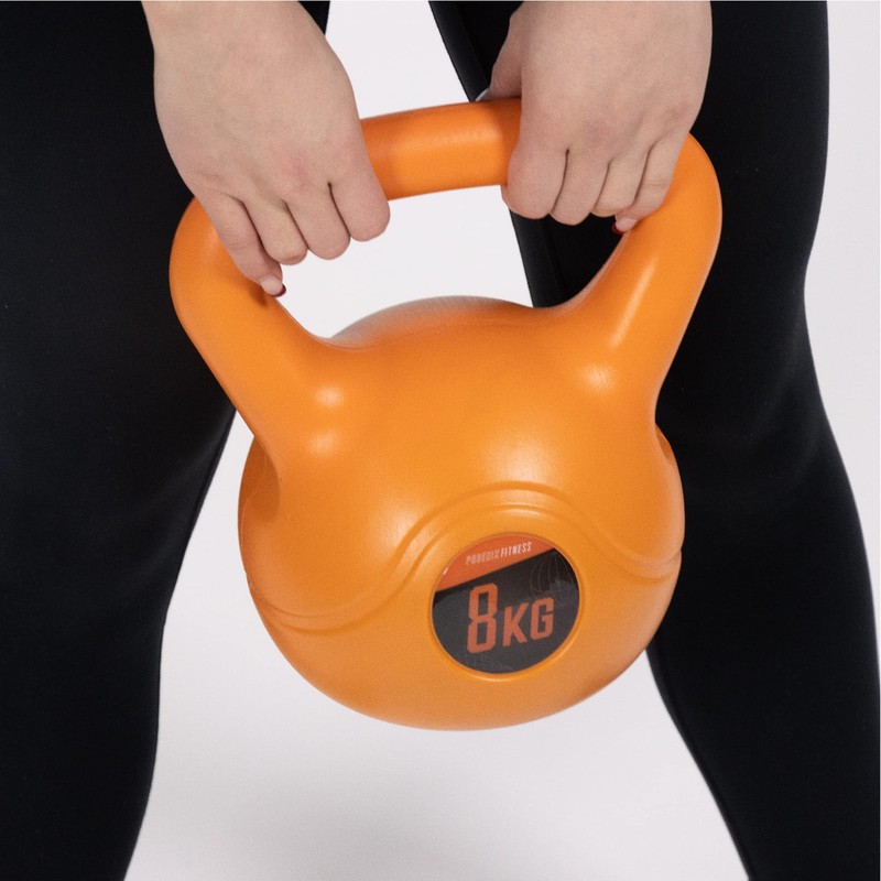 Phoenix Fitness Vinyl Kettlebell Pair - Heavy Weight Kettle Bell