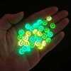200pcs Glowing Solar Luminous Smile Face Beads Mixed Acrylic Glow