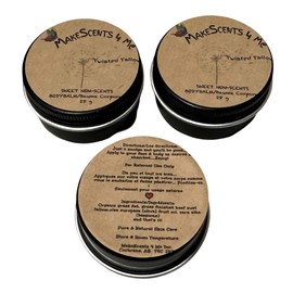 TWISTED TALLOW "SWEET NON-SCENTS" TINY BALM, BIG BENEFITS! Packed with power in a 1oz Mini Sized, ALL-Natural, handcrafted Canadian Beef Tallow Balm is Your GO-TO for Ultimate Hydration. HONEY FREE, with ONLY Minimal, Organic Ingredients, Delivering Maxi