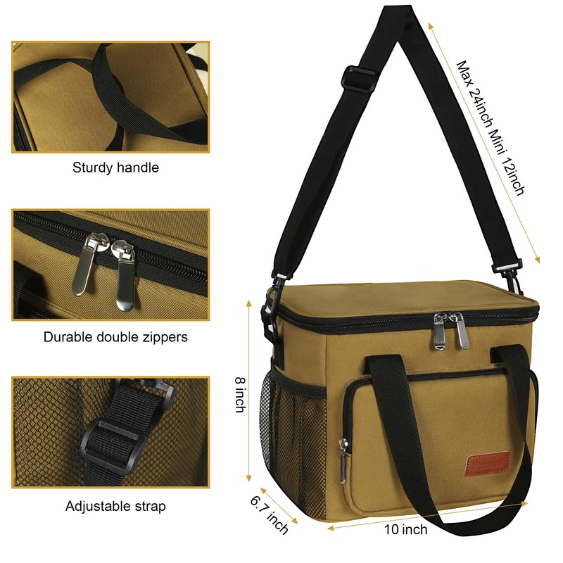 Femuar Lunch Bags for Women/Men, Insulated Bag Work Office School