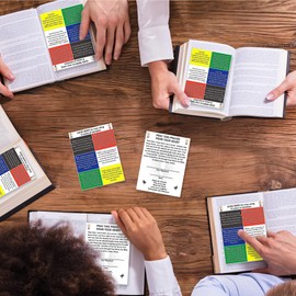 SADIKALO 100pcs Gospel Tracts - Bible Tracts for Salvation Christian Prayer Cards with Inspirational Bible Verses Pocket Plan Cards, 3.5 x 4.7 Inch