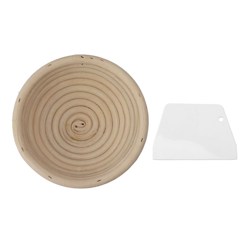 Round Bread Proofing Basket with Liner Cloth Dough Rising Rattan