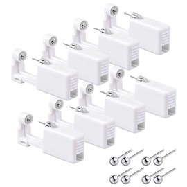 Vegena 8 Piece Piercing Gun Unit Tool Painless Piercing Gun Ear Piercing Set with Stud Earrings for Asepsis Piercing Kit Piercing Accessories, Stainless Steel Metal