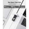 HOPOW Surge Protector Power Strip, 10 Ft Ultra Thin Flat