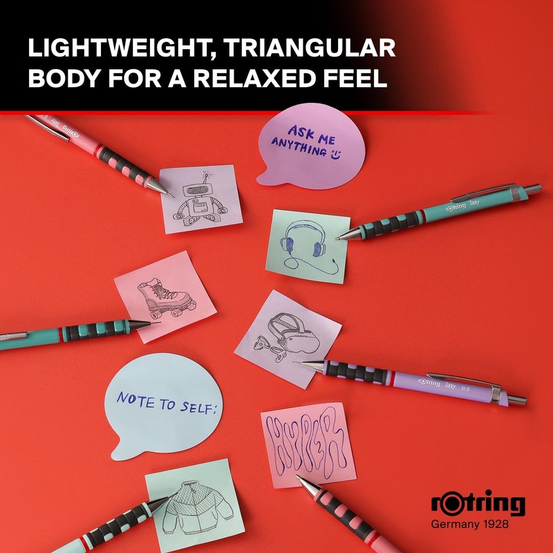 rOtring Tikky Mechanical Pencils - 0.5mm & 0.7mm - HB