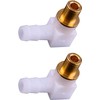SAOIGEJUA (2Pack) Carburetor Fuel Fitting Elbow Carb Hose Connector Fits