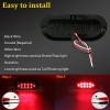 2Pcs 12V LED Truck Trailer Stop/Turn/Tail Brake Lights 6" Oval