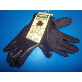 WOODYS FORESTER INSULATED RUBBER PALM ATV WORK GLOVES OYSTER SHUCKING 208BXL BLACK  XLG