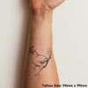 Azeeda 'Hühnerrennen' Temporäres Tattoo - Hautfreundlicher & Ungiftiger Abziehbild ·