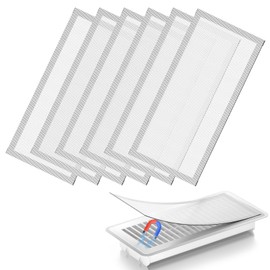 Hon&Guan 6P Magnetic Floor Air Vent Screen Covers 4x10 Inch PVC Vent Mesh