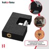 KOTARBAU® Cast Iron Padlock 90 mm Monoblock Padlock with Bolts