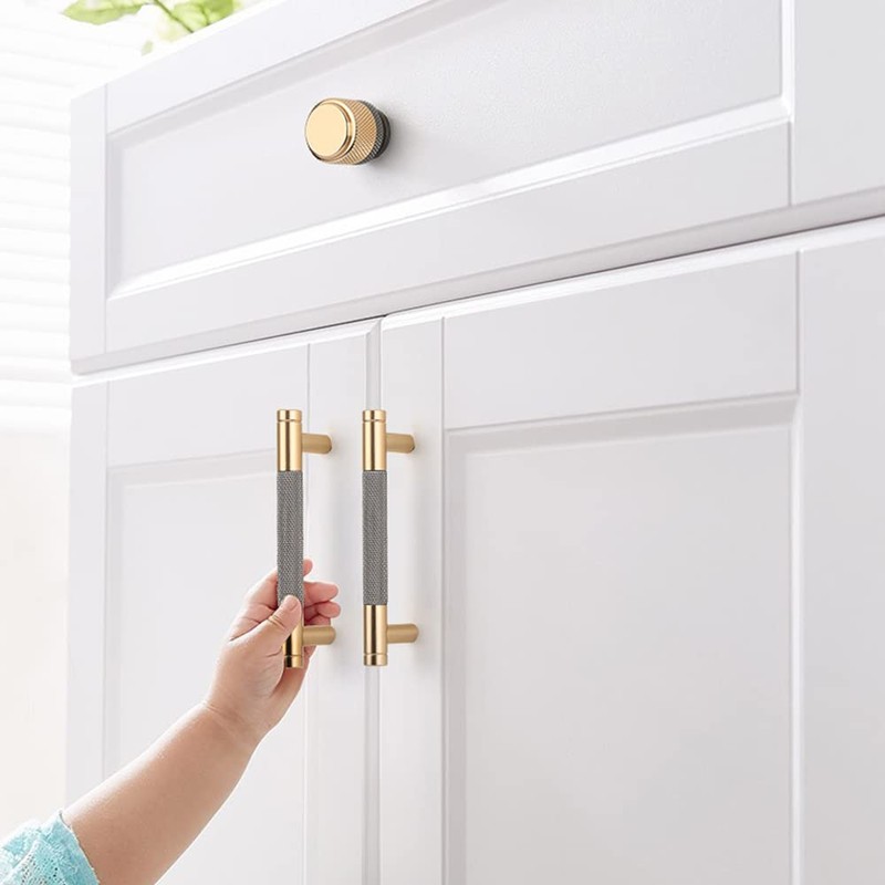 Pack of 4 Cabinet Handles, 128 mm Aluminium Alloy Kitchen