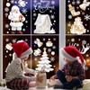 JSTHHTT 18 Sheet Christmas Window Stickers, 434 pcs Double Sided