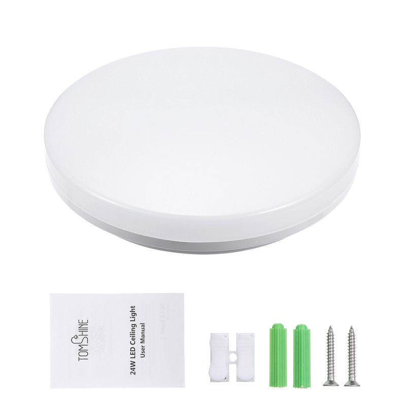 [通拓商品]Tomshine 100-265V 24W LED Ceiling Light IP65 Water-resistant 4000k Natural