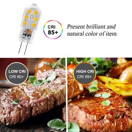 SumVibe G4 LED Bulb, 20W Halogen Bulb Replacement, 2 Watt G4 Bulbs Bi-Pin Base, AC/DC 12 Volt Warm White 3000K, Non-Dimmable, 10-Pack