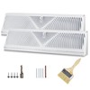 JUYO VONSAN 2 Pack 18 Inch Baseboard Register Vent Cover