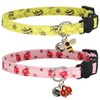 Giecooh Cotton Cat Collar, 2 Pack Breakaway Cats Collars with