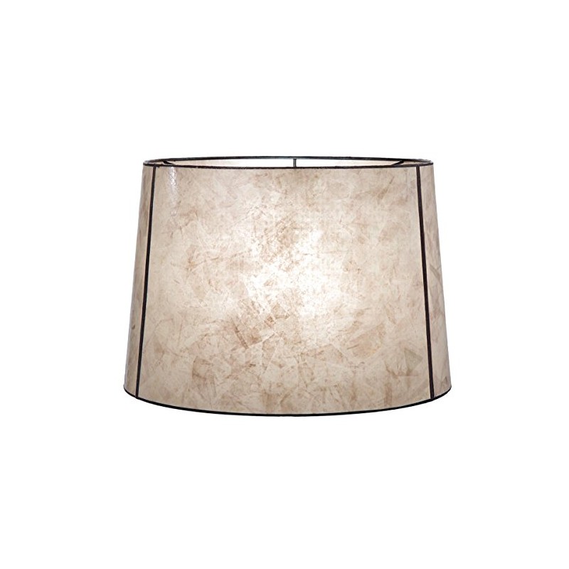 B&P Lamp® Parchment Deep Drum Mica Shade (10 X 12
