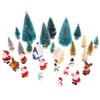JOINPAYA 1 Set Miniature Christmas Ornaments: Resin Christmas Tree Reindeer