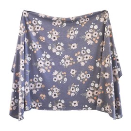 Extra Soft Knit Swaddling Receiving Blanket Midnight Garden by Village Baby