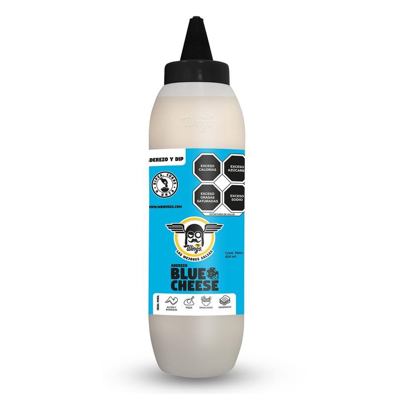 Mr. Wings Aderezo Blue Cheese 414 ml – Cremoso, Sabor