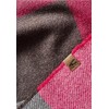 camel active Women's Soft Woven Scarf with Checked Pattern, Pink-Grey