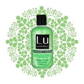 Lu LatinUs Beauty Free To Be Crema para Peinar Máximo Volumen con Beneficios Antioxidantes de Moringa y Keratina Vegana | Crea Textura y Cuerpo en Cab