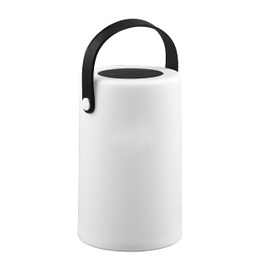 Reality Leuchten Garcia R54066101 LED Solar Outdoor Table Lamp RGB LED with Colour Changing USB-C Connection White