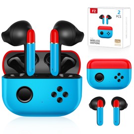 Awaiymi 2 Pack Cute Kids Earbuds Wireless Waterproof 36H Playtime Adults Kids Earbuds Bluetooth 5.3 Touch Control Adults Kids Ear Buds with Charging Case, Adults Kids Wireless Earbuds for Gifts