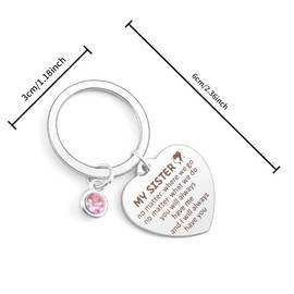 Sister Gifts,Sister Birthday Gifts,Big Sister Gifts from Sister,Gifts for Sisters Adults,Presents for Sister Keyring,Sister Gifts from Brother,Best Sister Gift,Special Sister Gifts Christmas Gifts