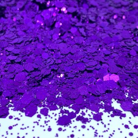Amethyst Purple Chunky Glitter Mix, Nail Glitter, Resin for tumblers Nail Art Crafts and is Solvent Resistant (1oz)