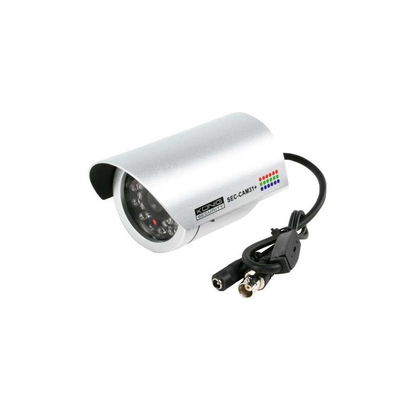 Konig High Resolution Weatherproof CCTV Camera with Infra Red LEDs
