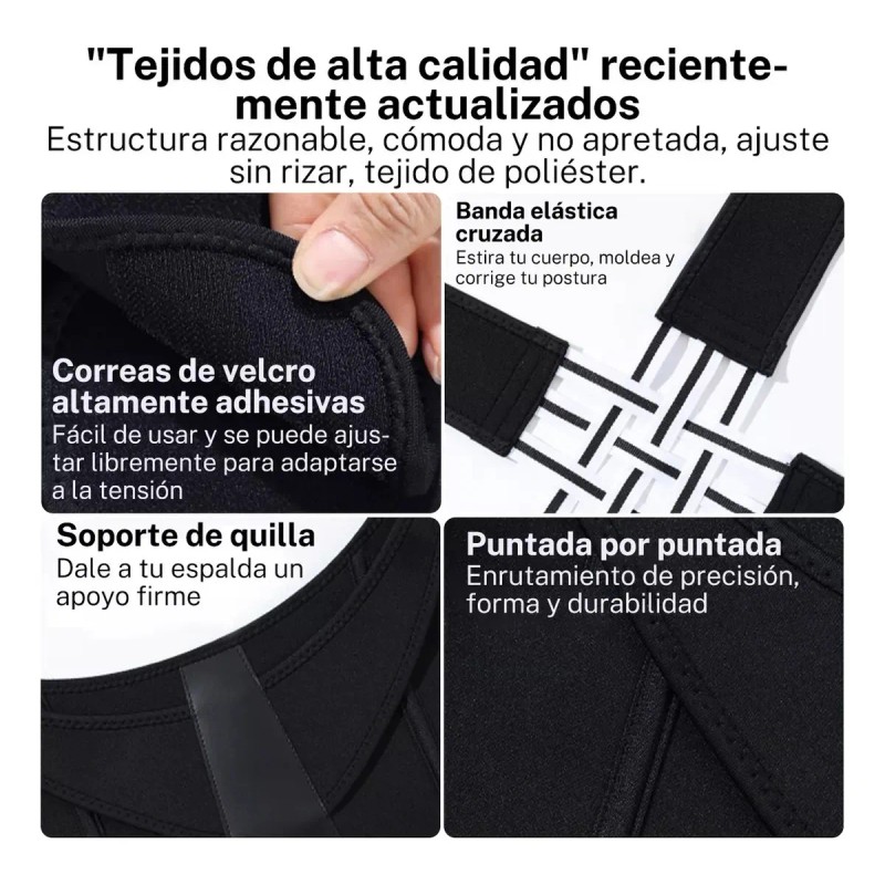 Chaleco Corrector De Postura Ortopédico Faja Lumbar Unisex