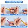 3 PCS Exacto Knife, Hobby Knife, Craft Knives with 30
