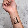 4 x 'Chess Piece Couple' Temporary Tattoos - Water Resistant,