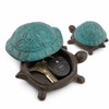 Cast Iron Turtle Key Hider, Outdoor Spare Hidden Key Holder