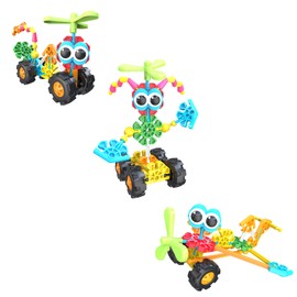 Kid K'NEX | Zoomin' Buddies 20 Model | Kids Craft Set with 48 Pieces | Educational Toys for Kids, Fun and Colourful Building Toys for Boys and Girls, Construction Toys Ages 3+ | Basic Fun 85053