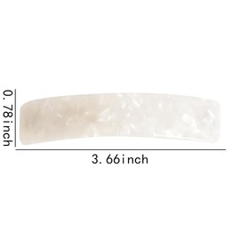 Spring Hair Barrettes for Women Girls Tortoise Shell Hair Clips Ponytail Holders for Thin Thick Hair Barrettes for Women French Hair Accessories for Women Girls Black White Headpiece Hairpin Clamps