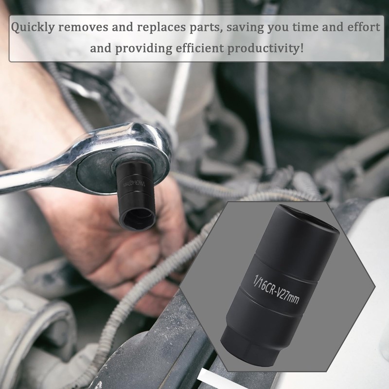 Oil Pressure Sensor Socket, 1 1/16 Socket Switch Fits 3/8"