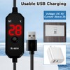DONGKER USB Aquarium Heater, 15W/25W Temperature Adjustable Aquarium Heating Rod,