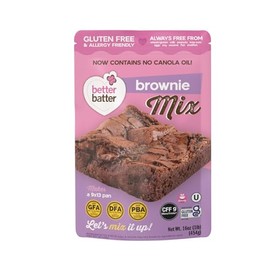 Better Batter Fudge Brownie Mix | Certified Kosher, Vegan & Gluten Free Mix for Baking Top 8 Allergen-Free Perfect for Fudgy Brownies! Add Water, Oil & Eggs Hostess Kitchen Cooking Gifts 1LB Pouch