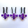 3 CARP FISHING PURPLE ALUMINIUM SPECIALIST ADJUSTABLE SUPER LITE BUTT