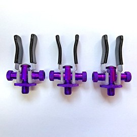 3 CARP FISHING PURPLE ALUMINIUM SPECIALIST ADJUSTABLE SUPER LITE BUTT ROD RESTS