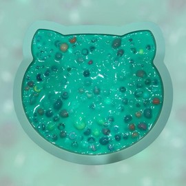 REMELTABLE Picking Pals  with Mold and Beads Acrylic:_Green Cat