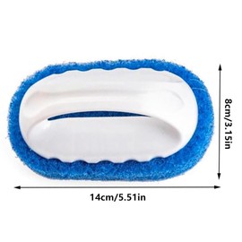 Pack of 4 Cleaning Brush Sponge, Pool Cleaning Hand Scrub, Bathtub Tile Cleaning Sponge, Decontamination Sponge Brush, Brush for Bathtub Tiles Flooring Bathroom Kitchen